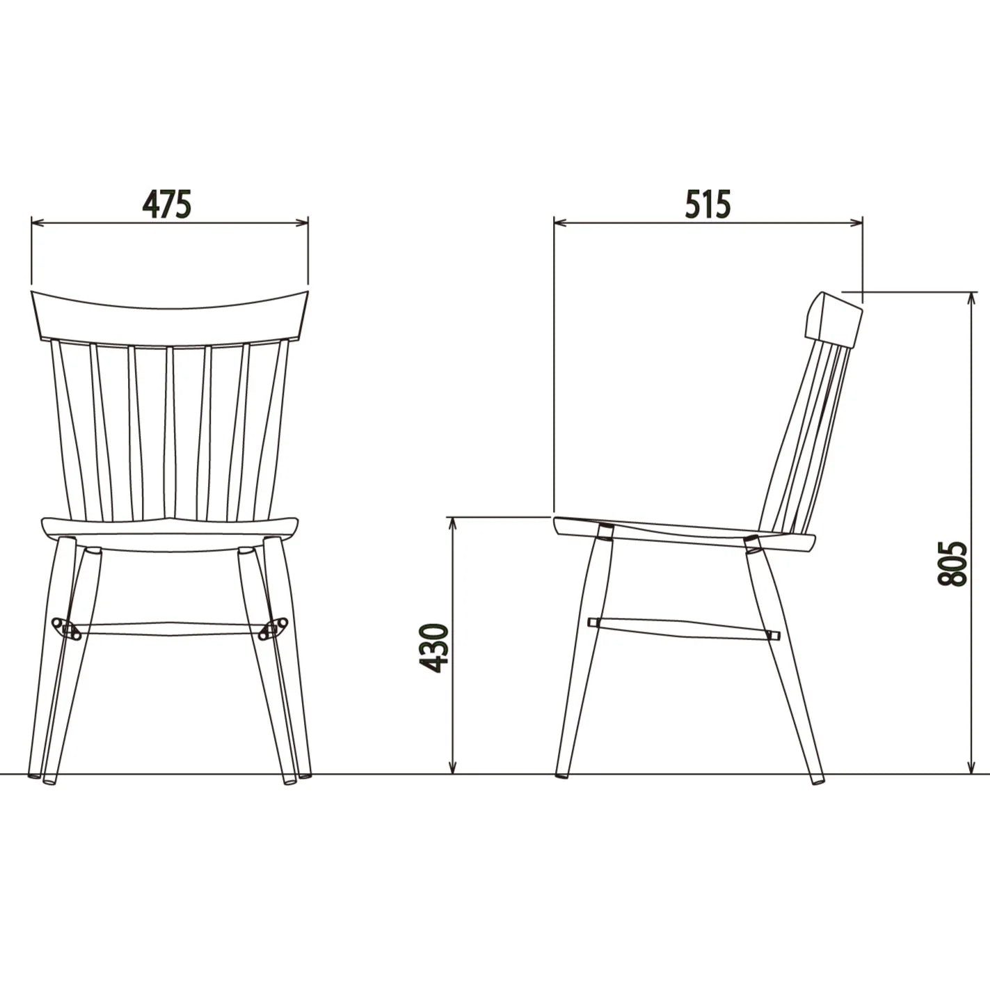 高山ウッドワークス ファンバックチェア SC4K / ショップ展示アイテム