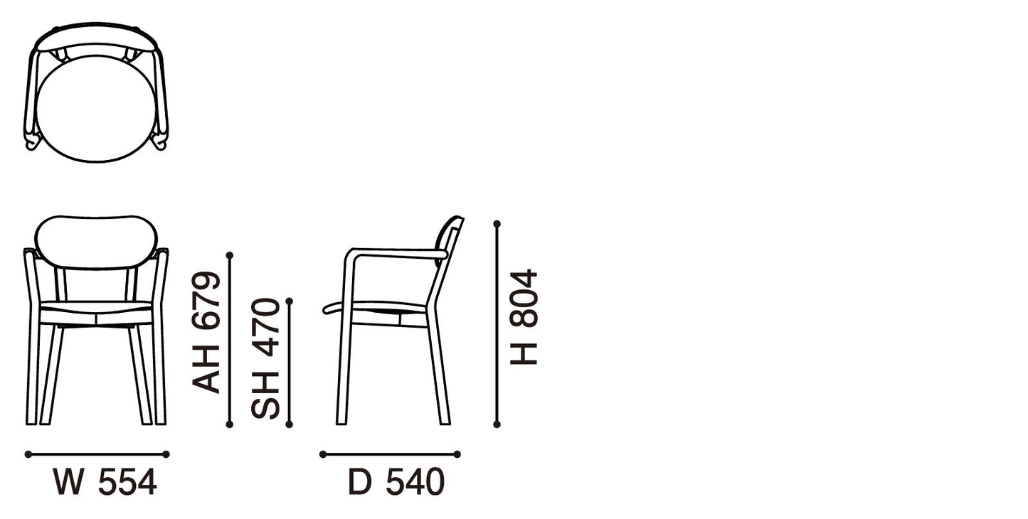 キャストールアームチェアプラスパッド　/ ショップ展示アイテム